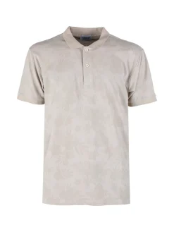 Close-Up Polo da uomo in cotone a maniche corte con stampa