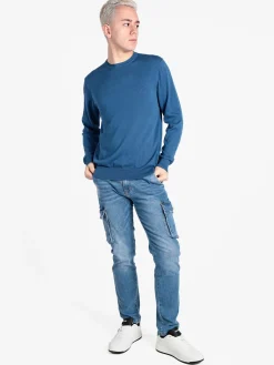 Close-Up Pullover girocollo da uomo in maglia
