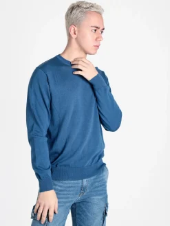 Close-Up Pullover girocollo da uomo in maglia
