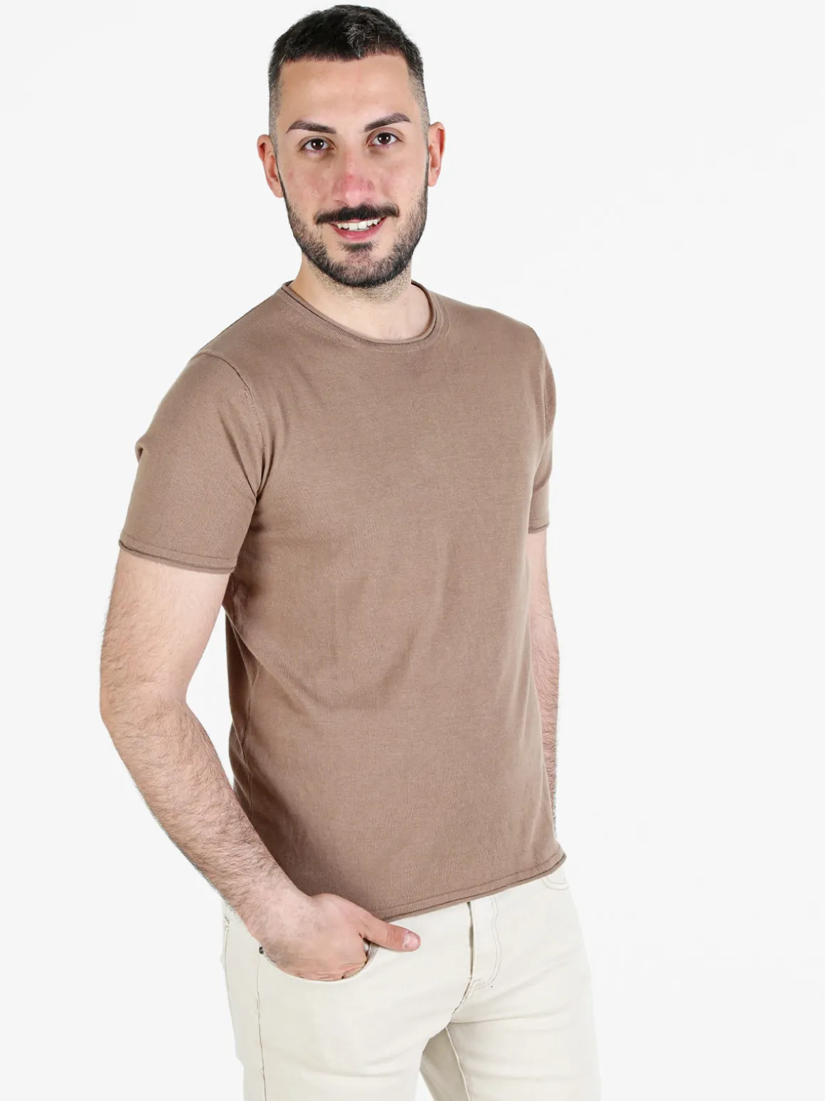 Close-Up T-shirt da uomo in maglia di cotone