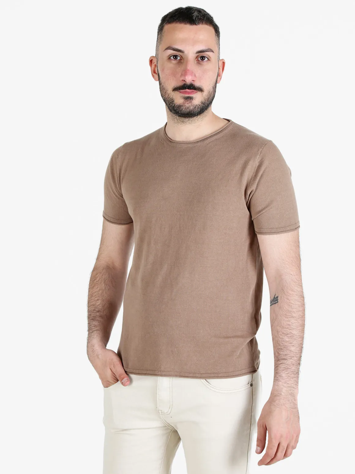 Close-Up T-shirt da uomo in maglia di cotone