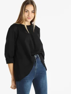 158c Maglia donna oversize asimmetrica
