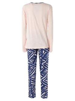 Coconuda Pigiama lungo da donna in cotone - rosa