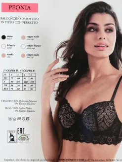 Coconuda reggiseno in pizzo PEONIA coppa B
