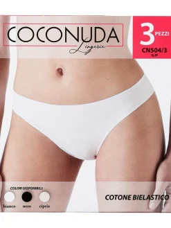 Coconuda Slip donna bianco 3 pezzi