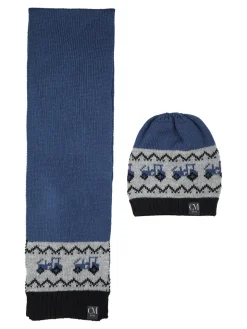 Colombo Set da bambino cappello e sciarpa in maglia