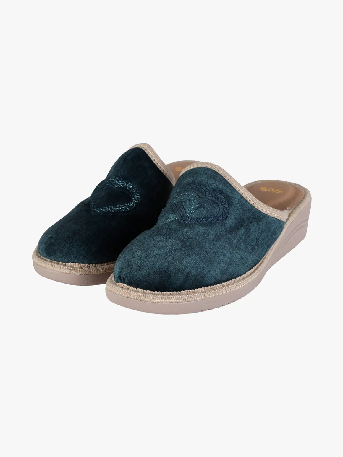 Confosana Pantofole donna invernali con zeppa