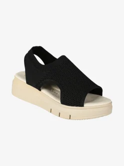 Confosana Sandali donna in tessuto con platform
