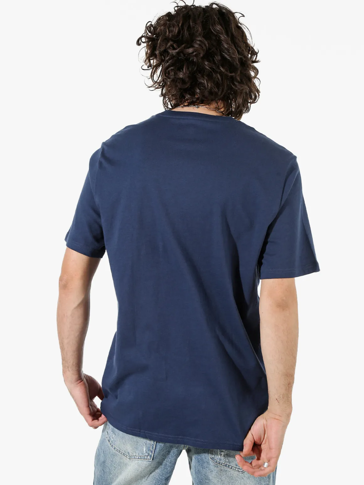Converse BROKEN GLASS t-shirt uomo con stampa logo - blu scuro