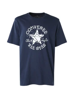 Converse BROKEN GLASS t-shirt uomo con stampa logo - blu scuro