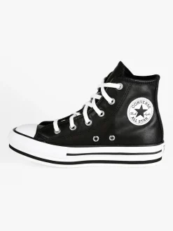Converse Chuck Taylor Sneakers in pelle alte da ragazza con platform