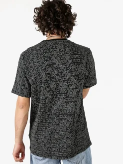 Converse CHUCK TEE t-shirt in cotone da uomo con stampe logo - nero