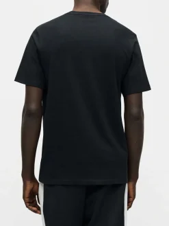 Converse CORE CHUCK PATCH TEE t-shirt uomo in cotone con logo - nero