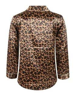 Cootaiya Maglietta pigiama donna animalier con bottoni