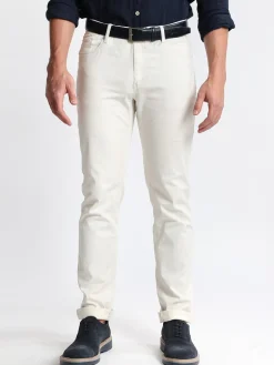 Corso Da Vinci Pantaloni beige in cotone regular fit