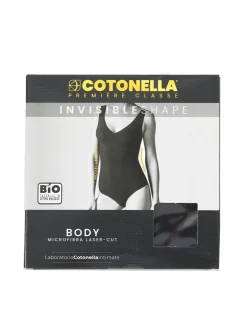 Cotonella AD691 Body donna invisibile in microfibra taglio laser - nudo