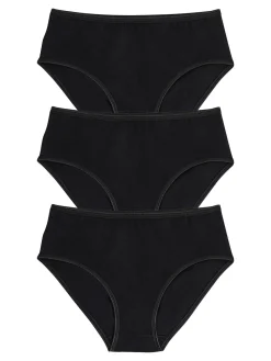 Cotonella Confezione da 3 midi slip in cotone bielastico