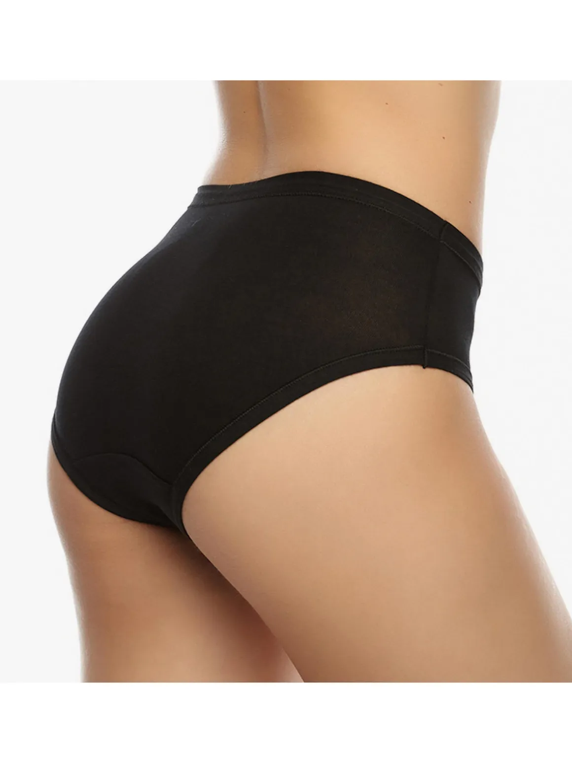 Cotonella Confezione da 3 slip midi da donna in cotone bielastico