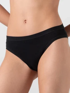 Cotonella Confezione da 3 slip donna in cotone bielastico - nero