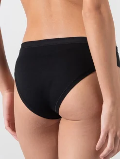 Cotonella Confezione da 3 slip donna in cotone bielastico - nero