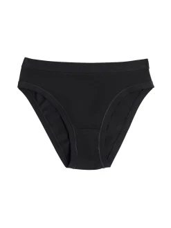 Cotonella Confezione da 3 slip donna in cotone bielastico - nero