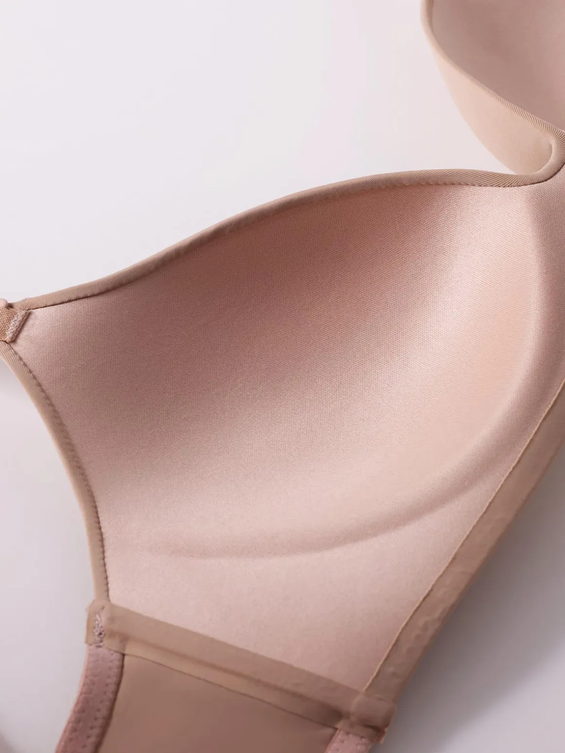 Cotonella Reggiseno imbottito da donna in microfibra senza ferretto COPPA B - beige