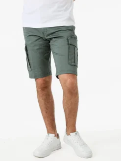 Cotton Belt Bermuda da uomo in cotone stretch con tasconi - verde