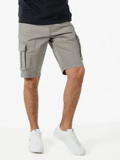 Cotton Belt Bermuda da uomo in cotone stretch con tasconi - grigio