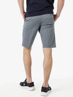 Cotton Belt Bermuda da uomo in cotone stretch texturizzati - grigio