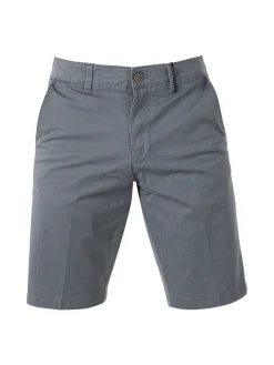 Cotton Belt Bermuda da uomo in cotone stretch texturizzati - grigio