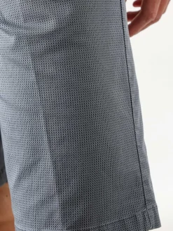 Cotton Belt Bermuda da uomo in cotone stretch texturizzati - grigio
