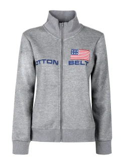 Cotton Belt Felpa pesante da donna con zip