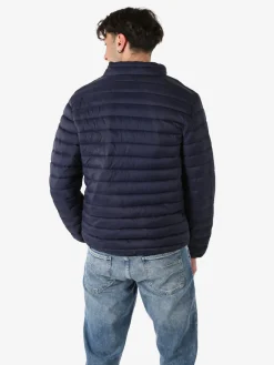 Cotton Belt Giubbino da uomo modello 100 grammi con zip - blu scuro