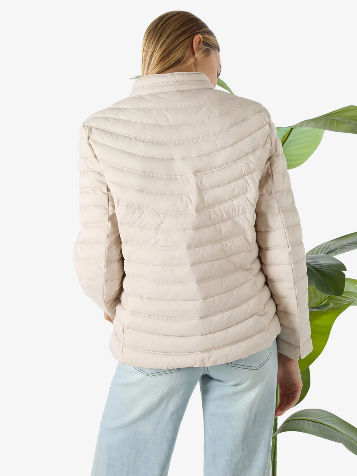 Cotton Belt Giubbino donna 100 grammi con zip - beige