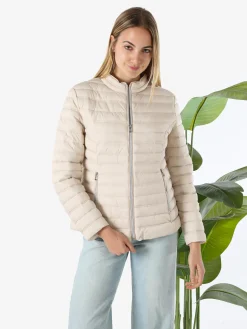 Cotton Belt Giubbino donna 100 grammi con zip - beige
