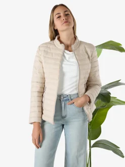 Cotton Belt Giubbino donna 100 grammi con zip - beige