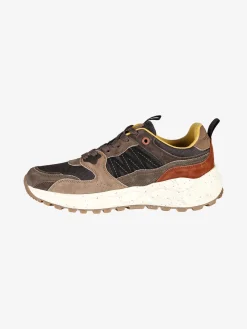 Cotton Belt Sneakers da uomo stringate - marrone