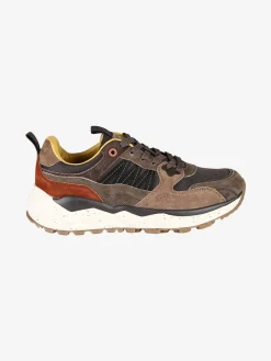 Cotton Belt Sneakers da uomo stringate - marrone