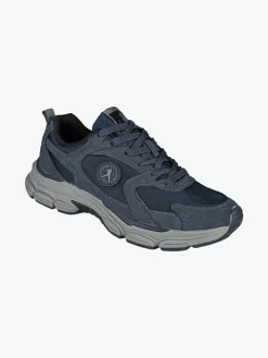 Cotton Belt Sneakers da uomo stringate - blu scuro