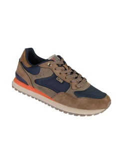 Cotton Belt Sneakers uomo stringate - marrone