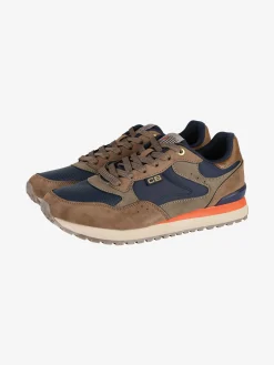 Cotton Belt Sneakers uomo stringate - marrone