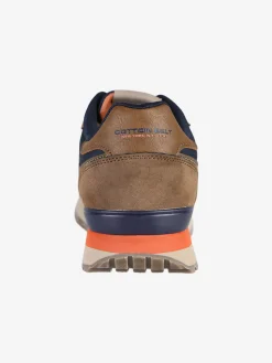 Cotton Belt Sneakers uomo stringate - marrone