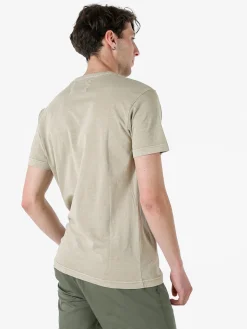 Cotton Belt T-shirt da uomo in cotone con stampa - fango