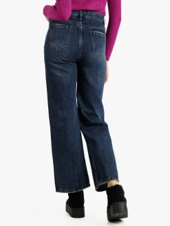 Cover Girl Jeans donna a gamba larga con strappi