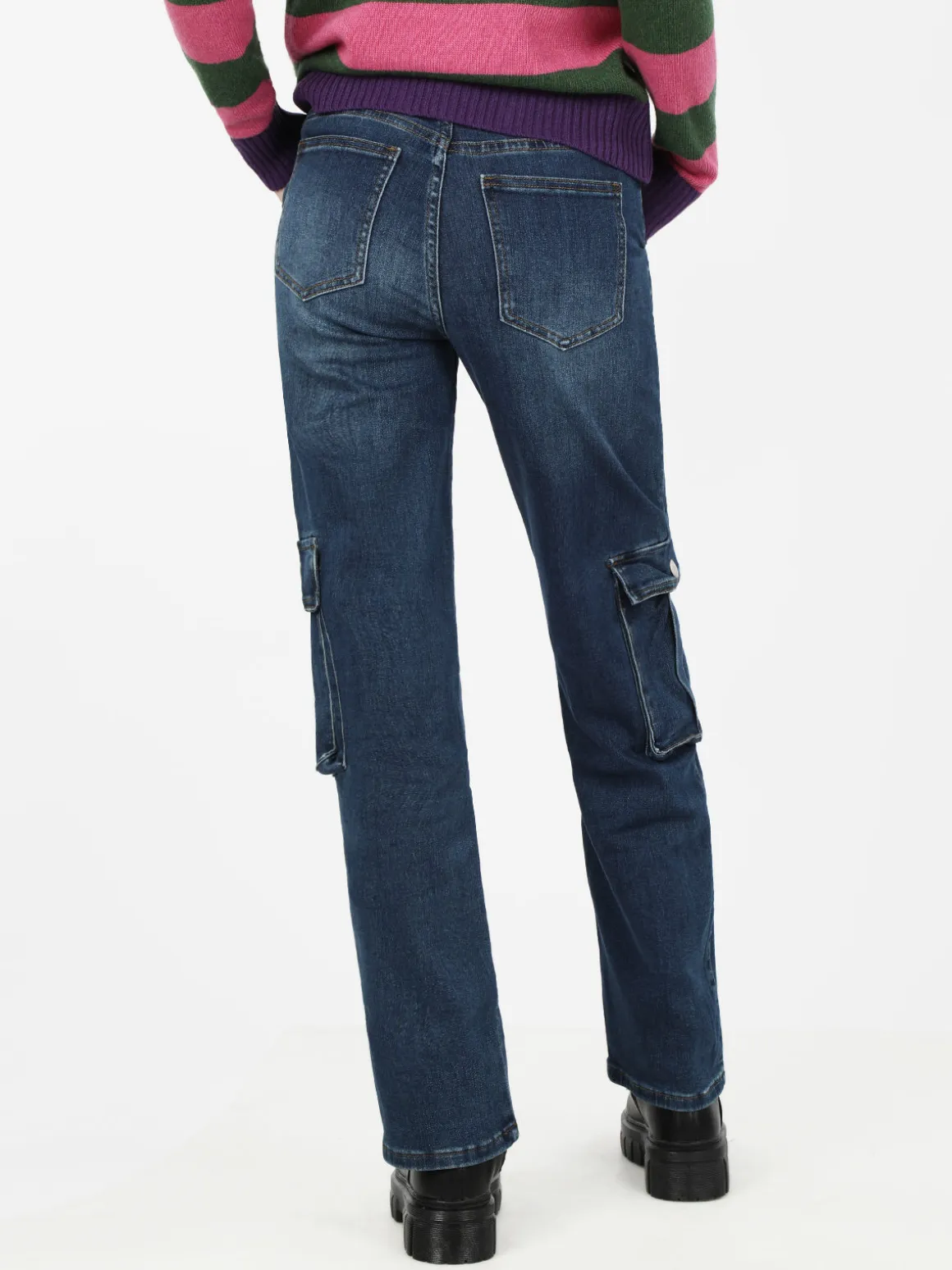 Cover Girl Jeans donna a gamba dritta con tasconi laterali