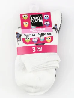 Coveri Calze corte da bambina in caldo cotone 3 paia