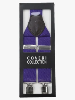 Coveri Collection Bretelle uomo stretch tinta unita