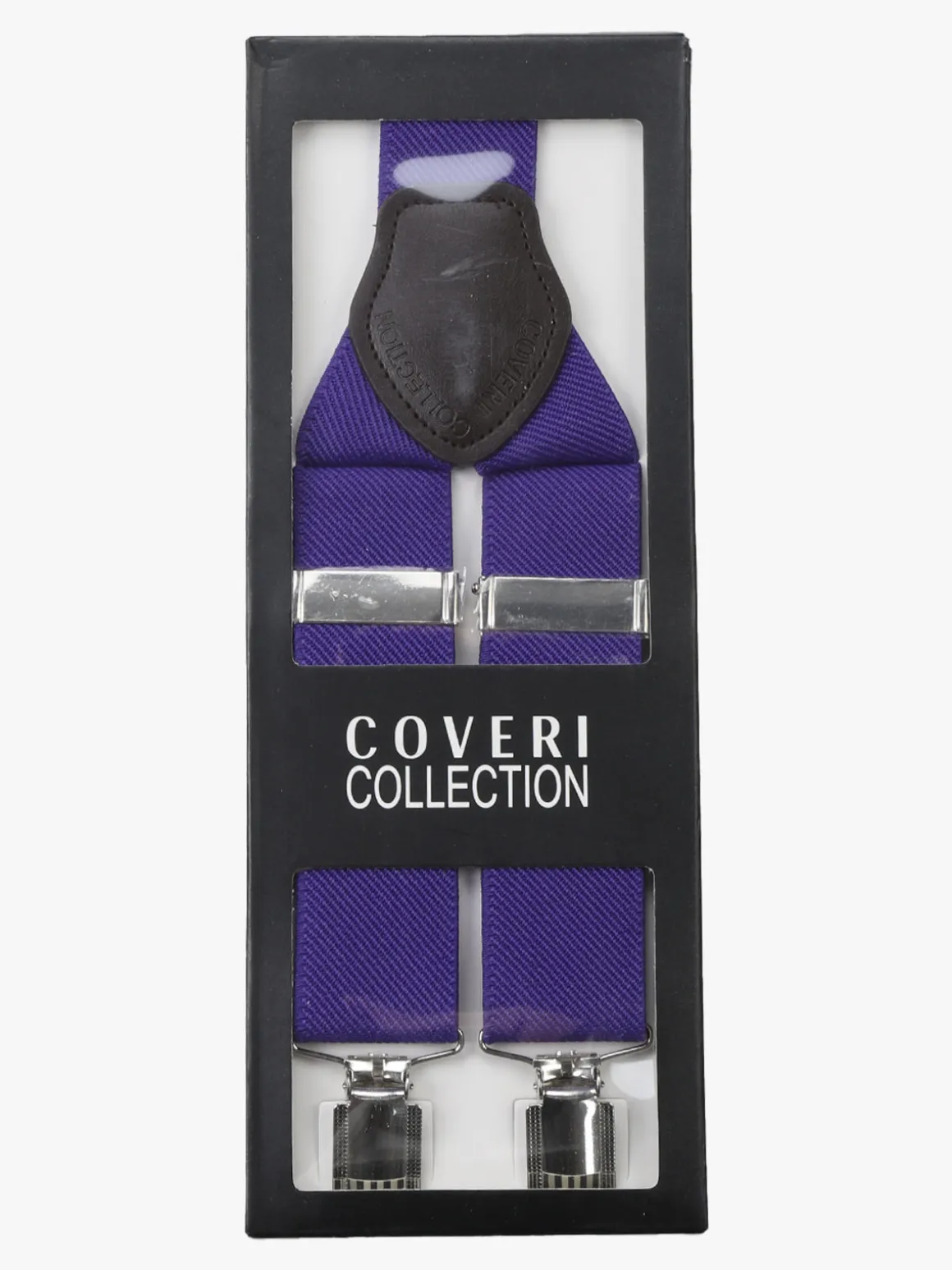 Coveri Collection Bretelle uomo stretch tinta unita