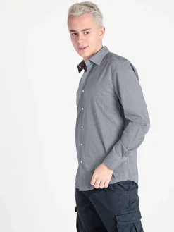 Coveri Collection Camicia da uomo slim fit in cotone