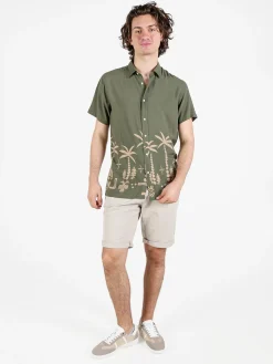 Coveri Collection Camicia floreale da uomo a maniche corte